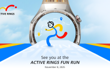 PARTICIPATE IN HUAWEI’S ACTIVE RINGS FUN RUN: NOVEMBER 8 FITNESS MILESTONE
