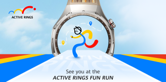 PARTICIPATE IN HUAWEI’S ACTIVE RINGS FUN RUN: NOVEMBER 8 FITNESS MILESTONE