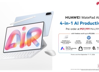 DISCOVER MORE WAYS OF GETTING WORK DONE WITH THE WORLD’S BEST SCREEN AND PC-LEVEL, AI-POWERED PRODUCTIVITY ON THE ULTRA-THIN HUAWEI MATEPAD AIR, AVAILABLE FOR PRE-ORDER